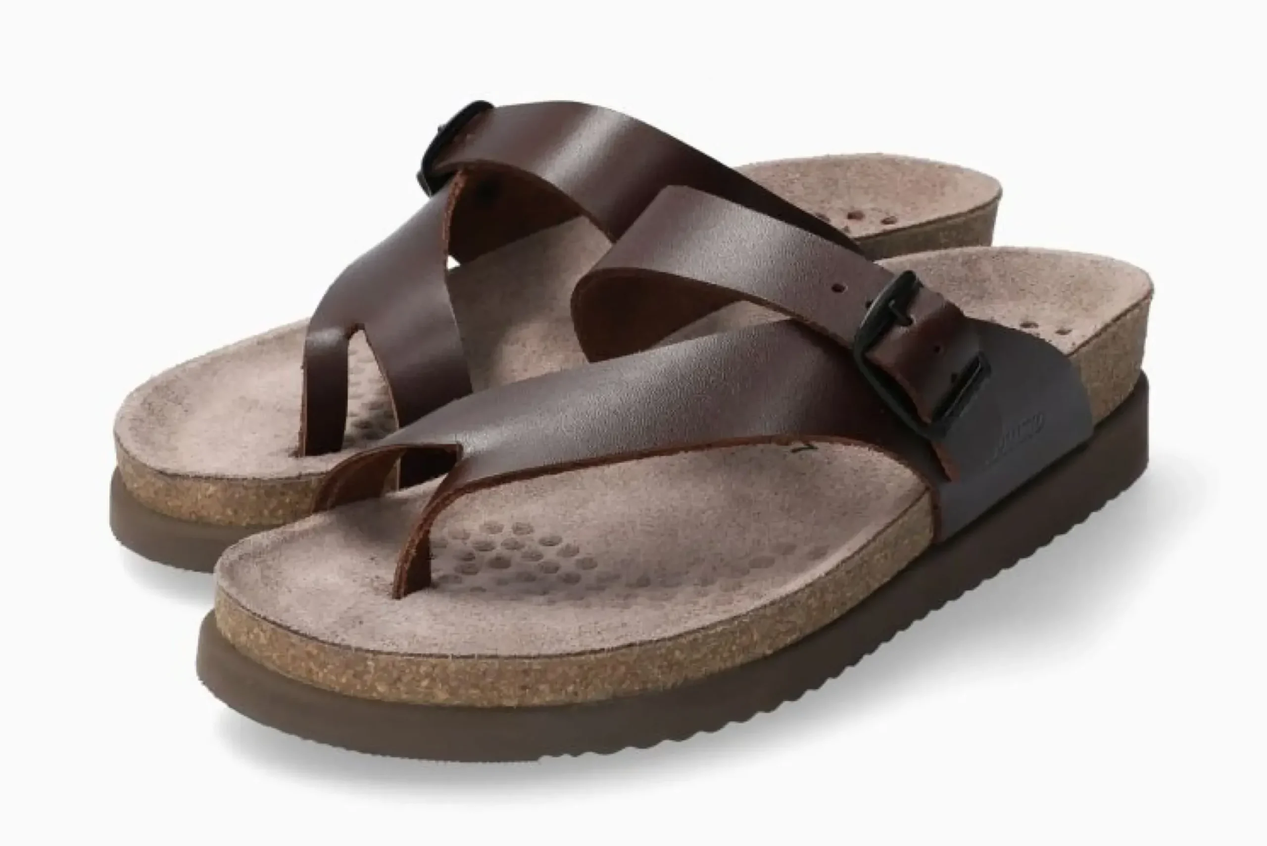 New Mephisto Helen Chestnut Brown Thong Sandal