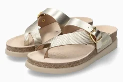 Best Mephisto Helen Mix Gold Flash Leather Thong Sandal