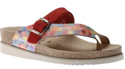 New Mephisto Helen Mix Multicolour Red Thong Sandal