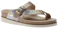 Discount Mephisto Helen Mix Old Pink Metallic Thong Sandal