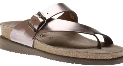 Hot Mephisto Helen Pink Metallic Thong Sandal