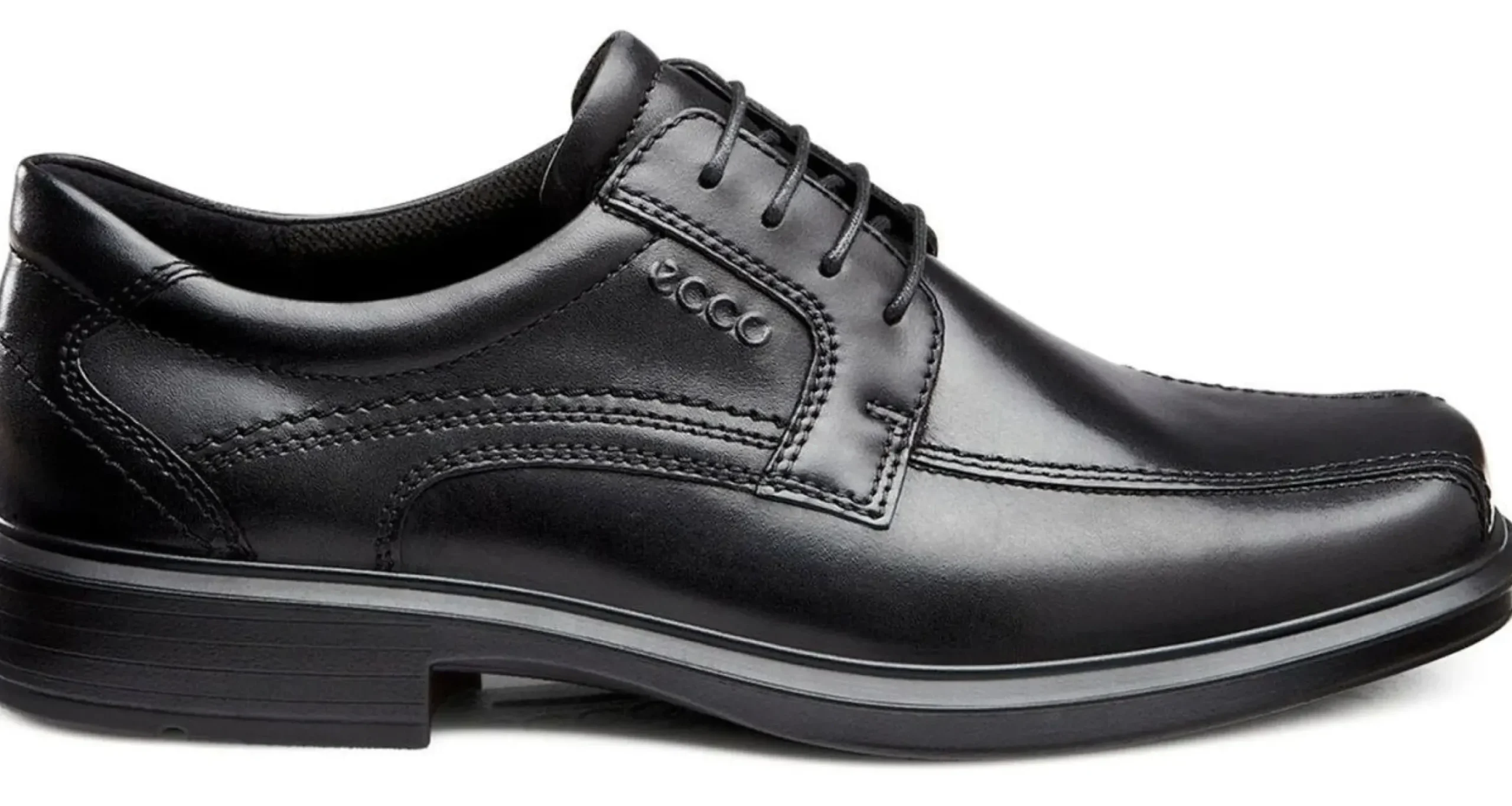 Online Ecco Helsinki Black Leather Lace-Up Dress Shoe
