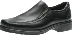 Clearance Ecco Helsinki Black Leather Slip-On Dress Shoe