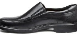 Clearance Ecco Helsinki Black Leather Slip-On Dress Shoe