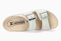 New Mephisto Hester Multicolour Pastel Slide Sandal