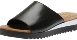 Online Romika Hollywood 18 Black White Slide Sandal