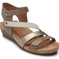 Sale Cobb Hill Hollywood 4-Strap Brown Sandal