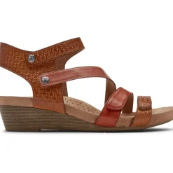 New Cobb Hill Hollywood 4-Strap Tan Sandal
