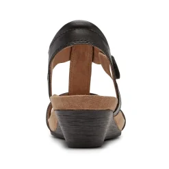 Hot Cobb Hill Hollywood T-Strap Black Sandal