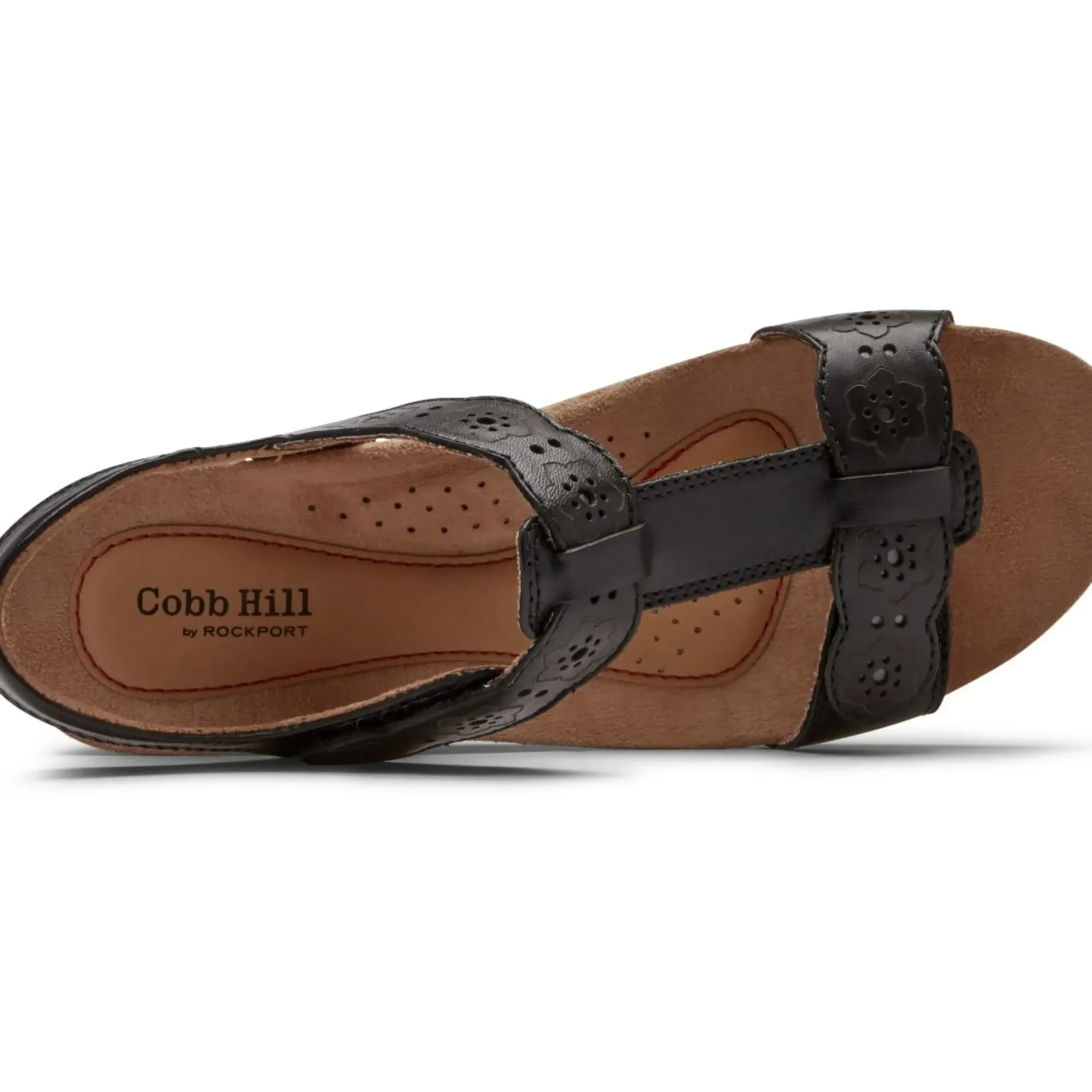 Hot Cobb Hill Hollywood T-Strap Black Sandal