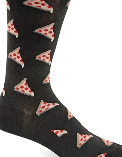Outlet Hotsox Men's Pizza Crew Socks