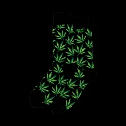 Online Hotsox Men's Weed Crew Socks