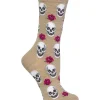 Hotsox Women's Skull And Roses Socks