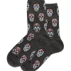 Hotsox Women's Sugar Skulls Crew Socks