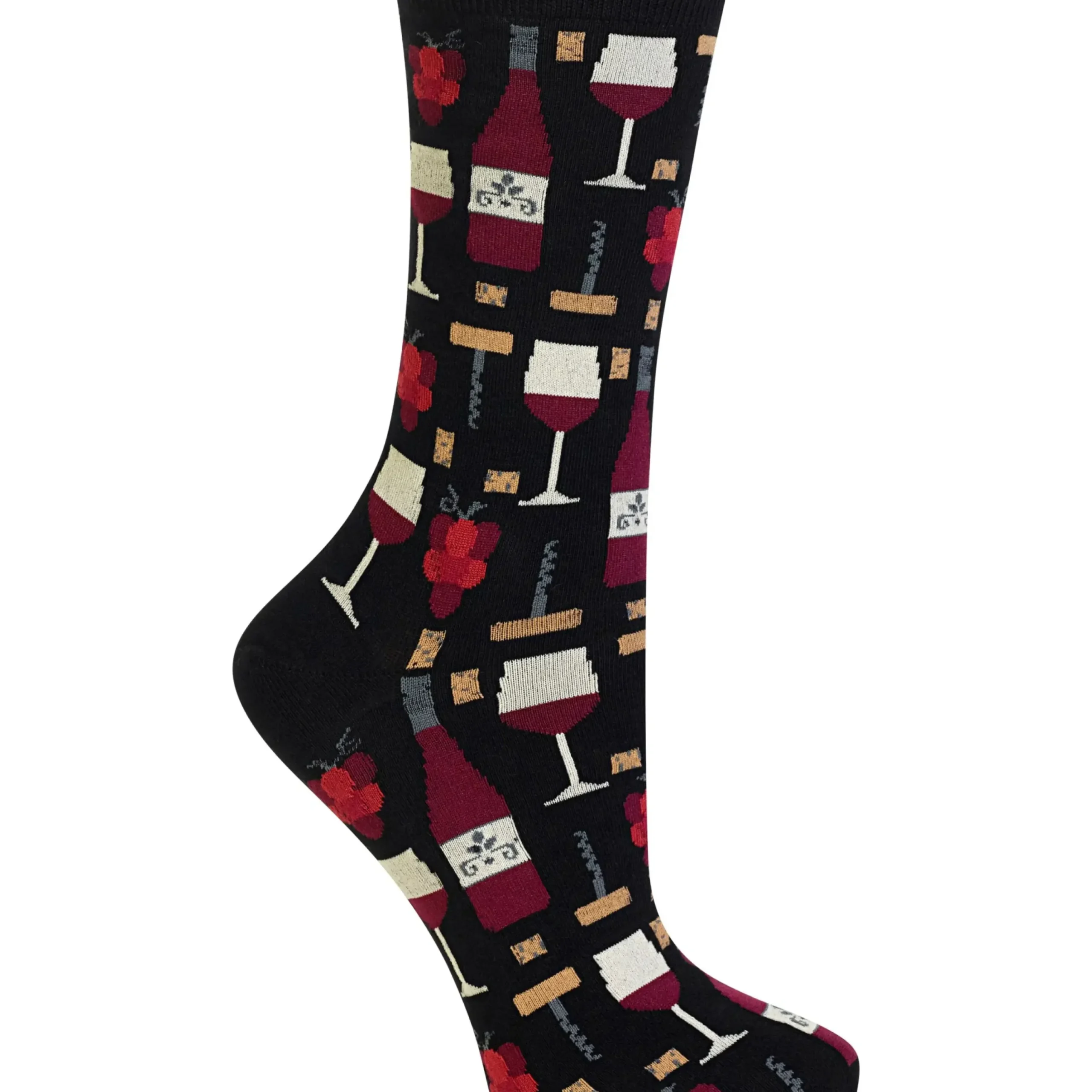 Discount Hotsox Women's Wine Crew Socks