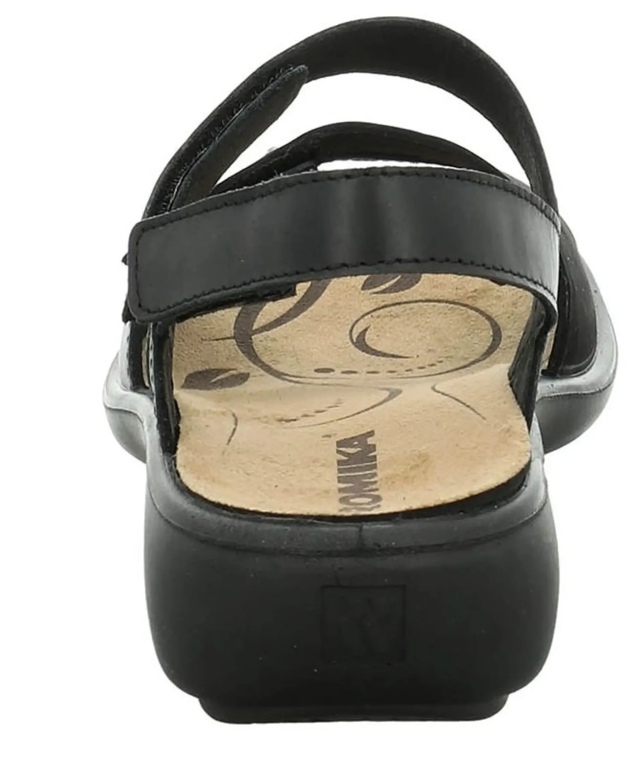 Online Romika Ibiza 86 Black Leather Slingback Sandal