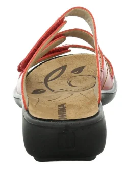 New Romika Ibiza 66 Red Leather Slide Sandal