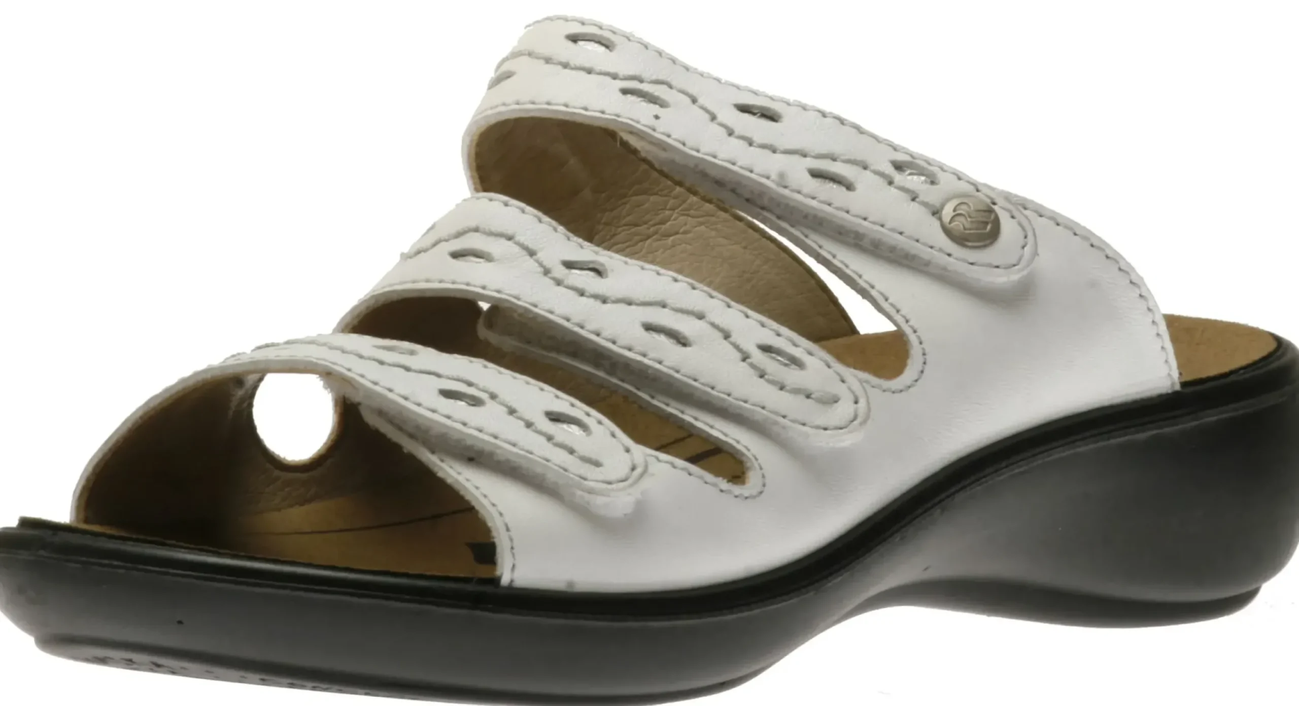 Best Romika Ibiza 66 White Leather Slide Sandal