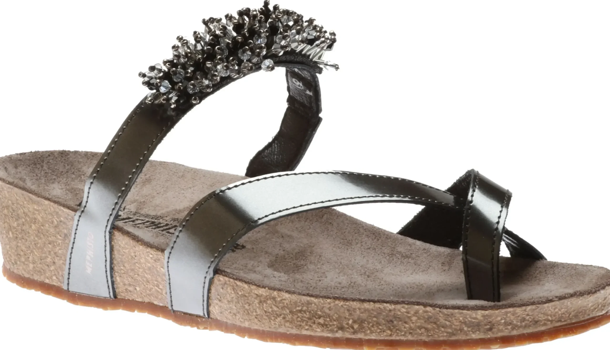 Mephisto Ingrid Grey Magic Toe Thong Sandal
