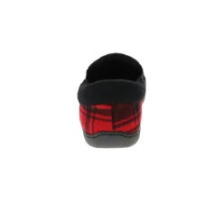 New Foamtreads Jacob Red Black Plaid Slip-On Slipper