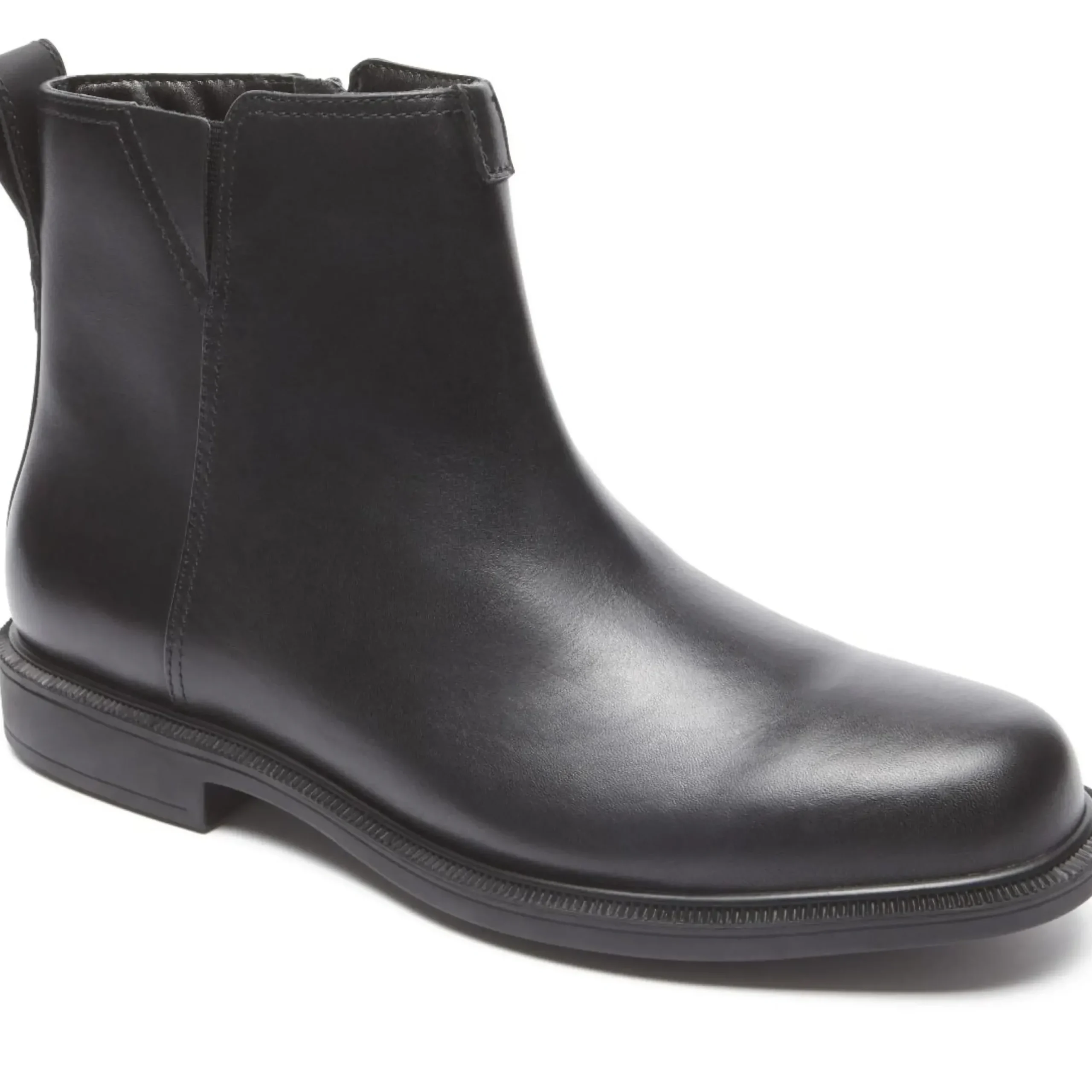 Online Dunham James Black Leather Waterproof Chelsea Boot