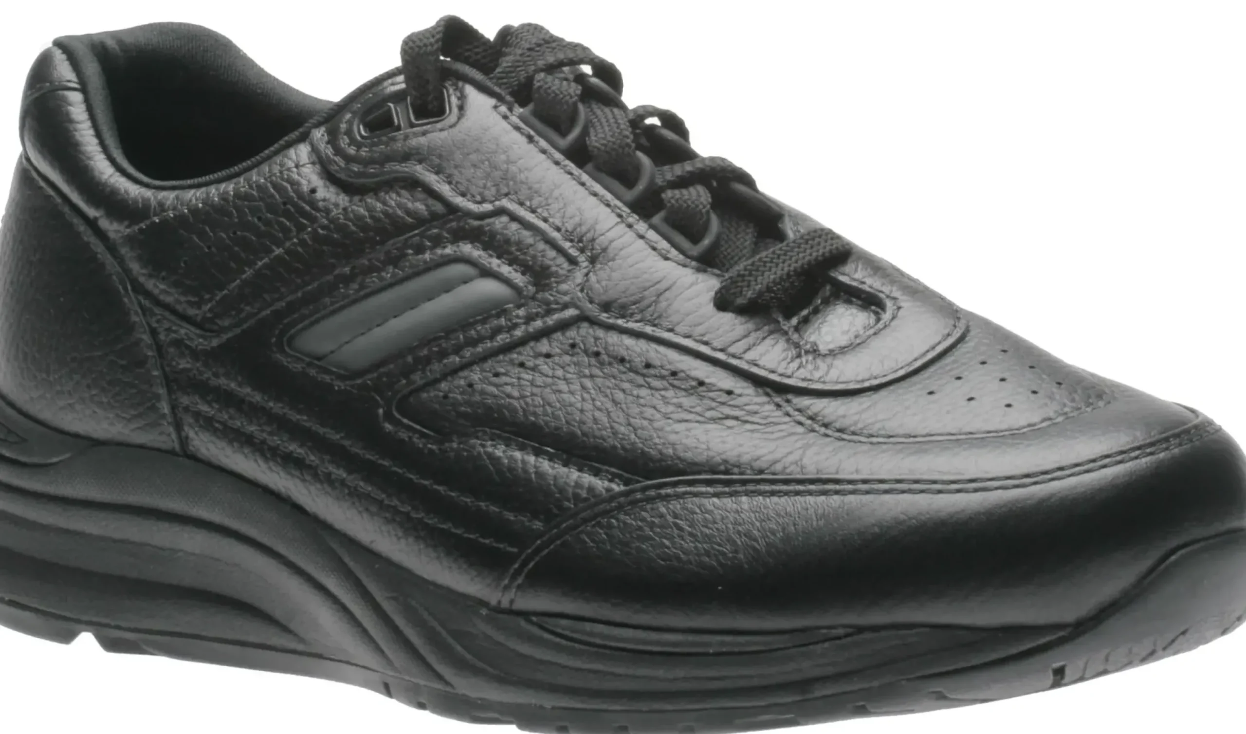 Clearance SAS Shoes Journey Black Leather Lace-Up Walking Shoe