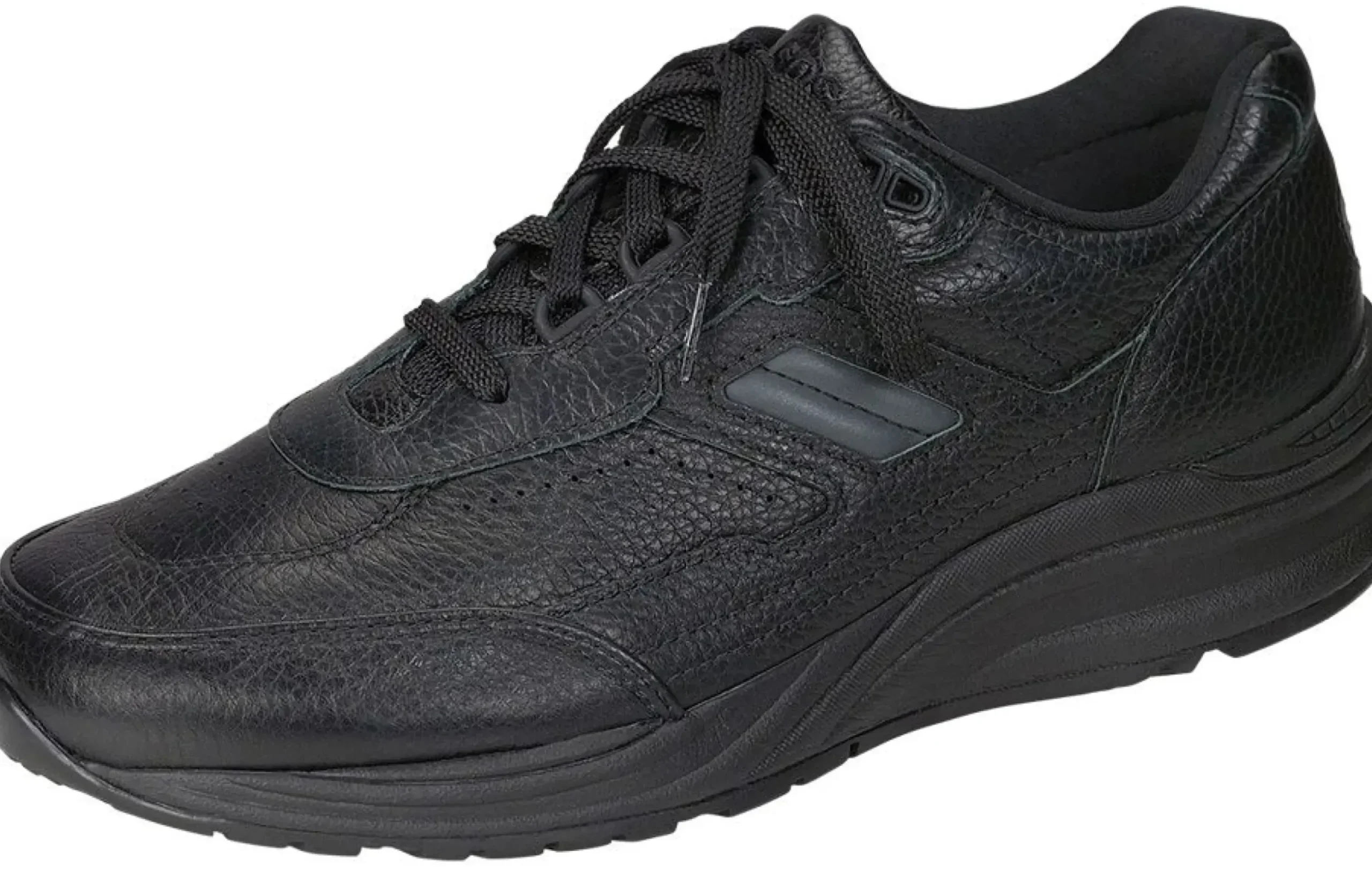 Clearance SAS Shoes Journey Black Leather Lace-Up Walking Shoe