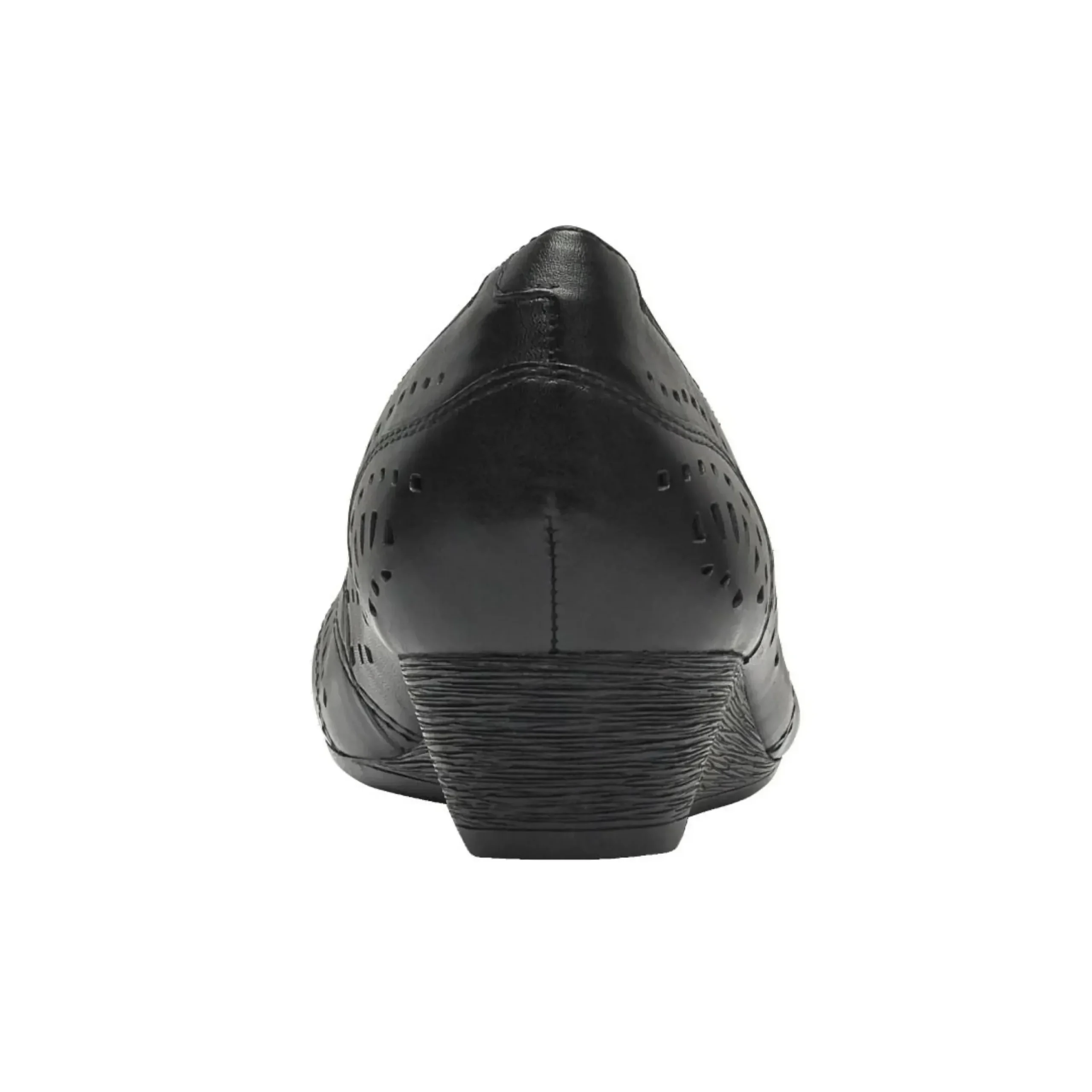 Hot Rockport Judson Black Perforated Leather Wedge Pump