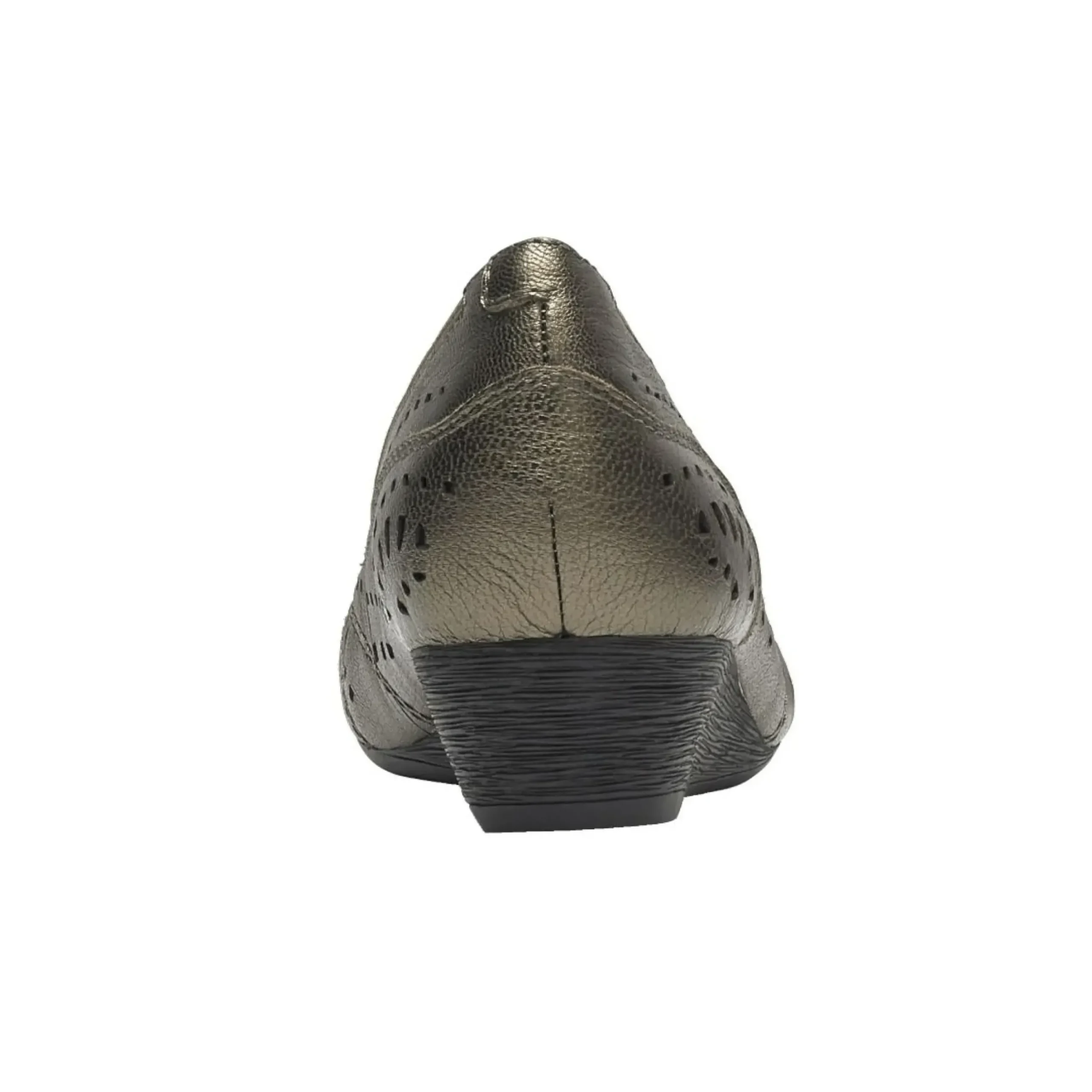 Best Rockport Judson Metallic Perforated Leather Wedge Pump