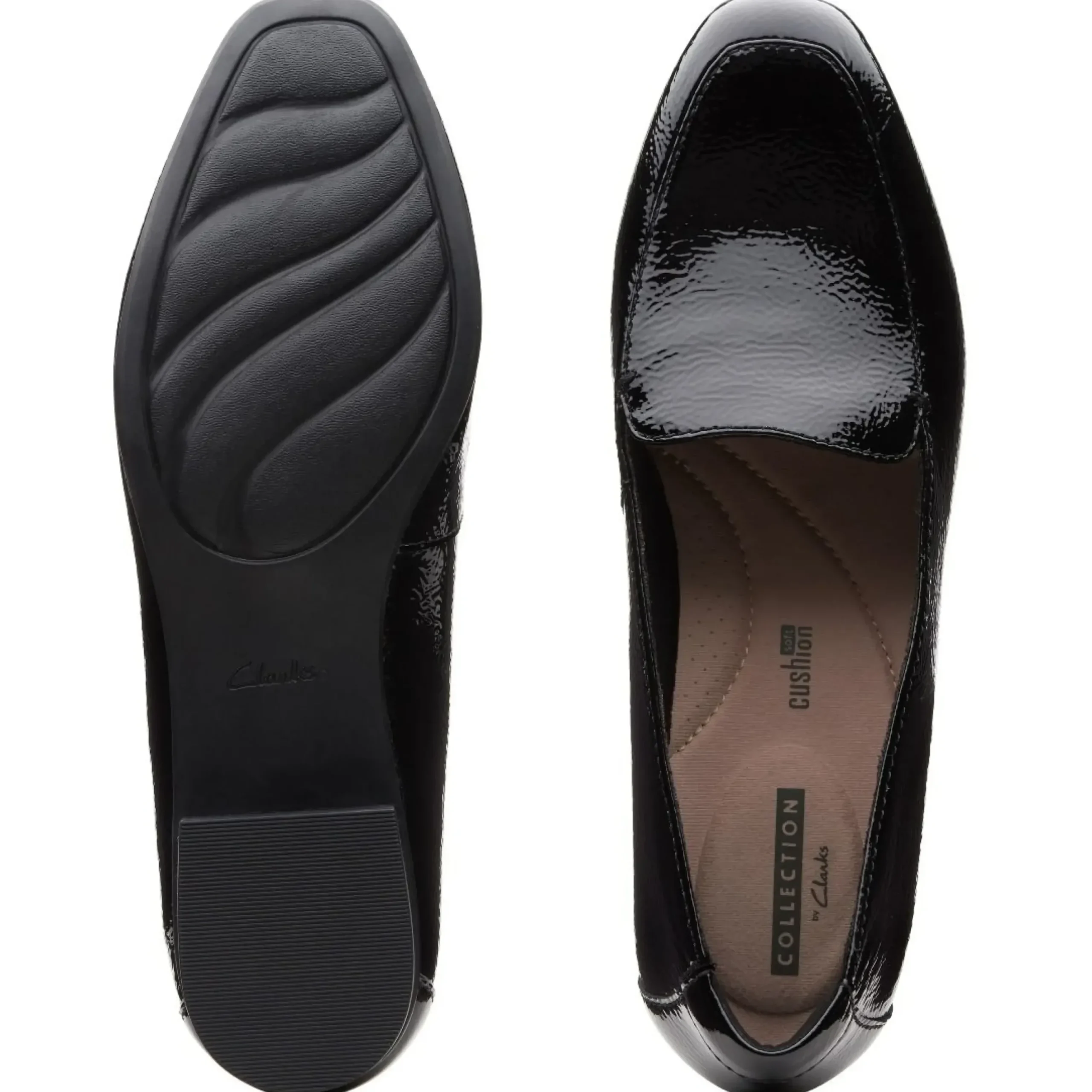 Discount Clarks Juliet Lora Black Patent Loafer