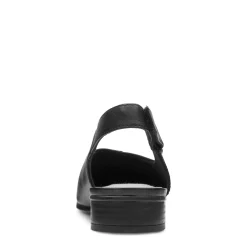 Best Clarks Juliet Pull Black Leather Slingback Heel