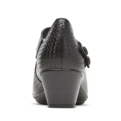 Cobb Hill Kailyn Asymmetrical Black Leather Mary Jane