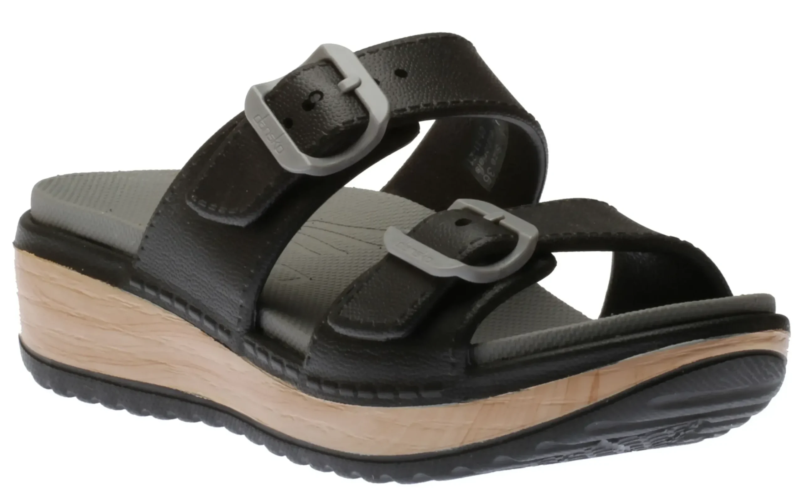 Sale Dansko Kandi Black Eva Double Strap Slide Sandal