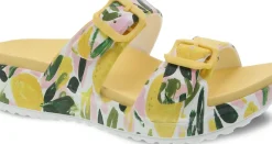 Best Dansko Kandi Lemons Yellow Eva Double Strap Slide Sandal