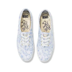 Sale Keds X Rifle Paper Co. Champion Aviary Lace-Up Canvas Sneaker