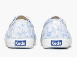 Sale Keds X Rifle Paper Co. Champion Aviary Lace-Up Canvas Sneaker