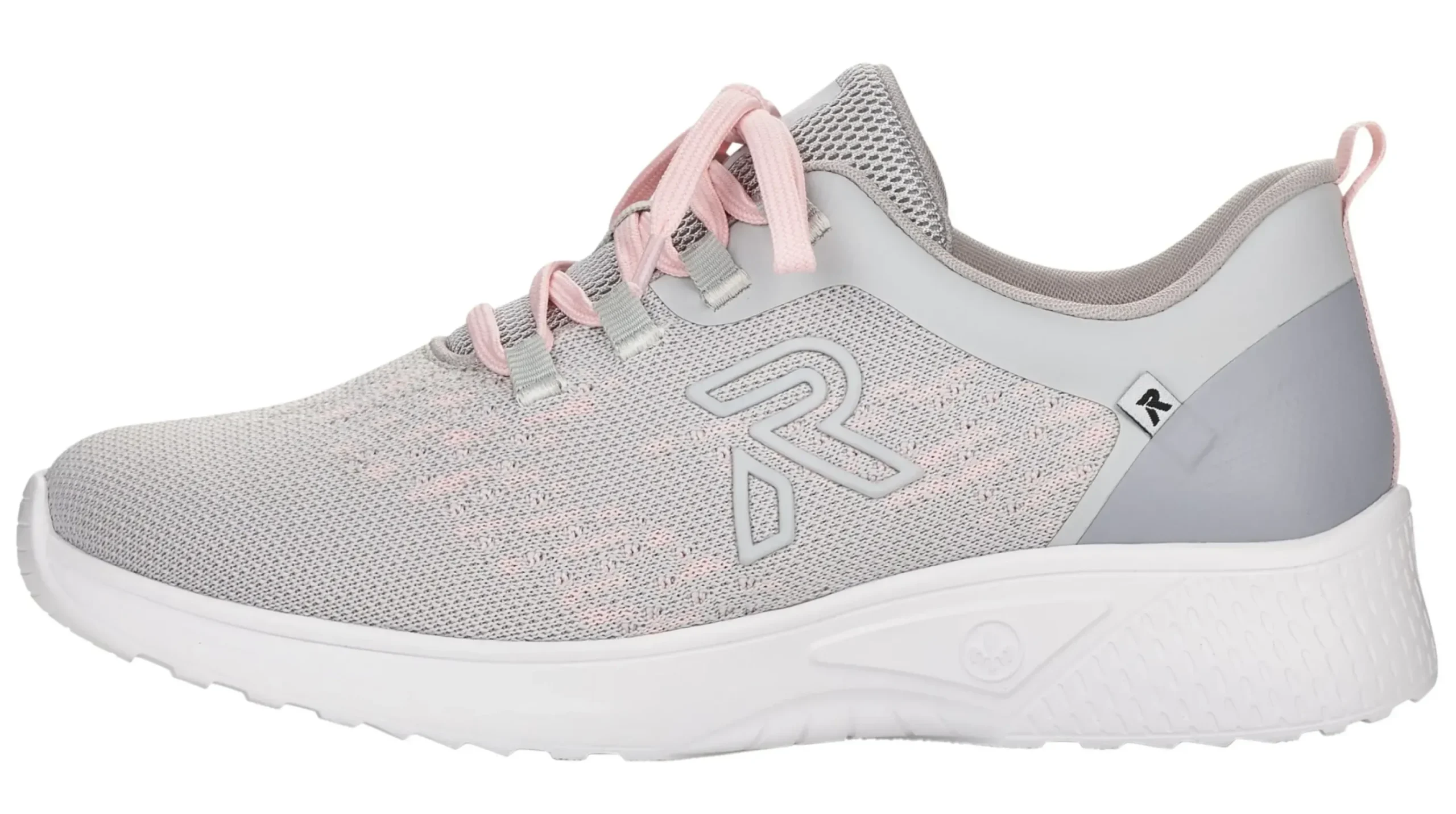 R EVOLUTION Knitup169 Grey Lace-Up Walking Shoe