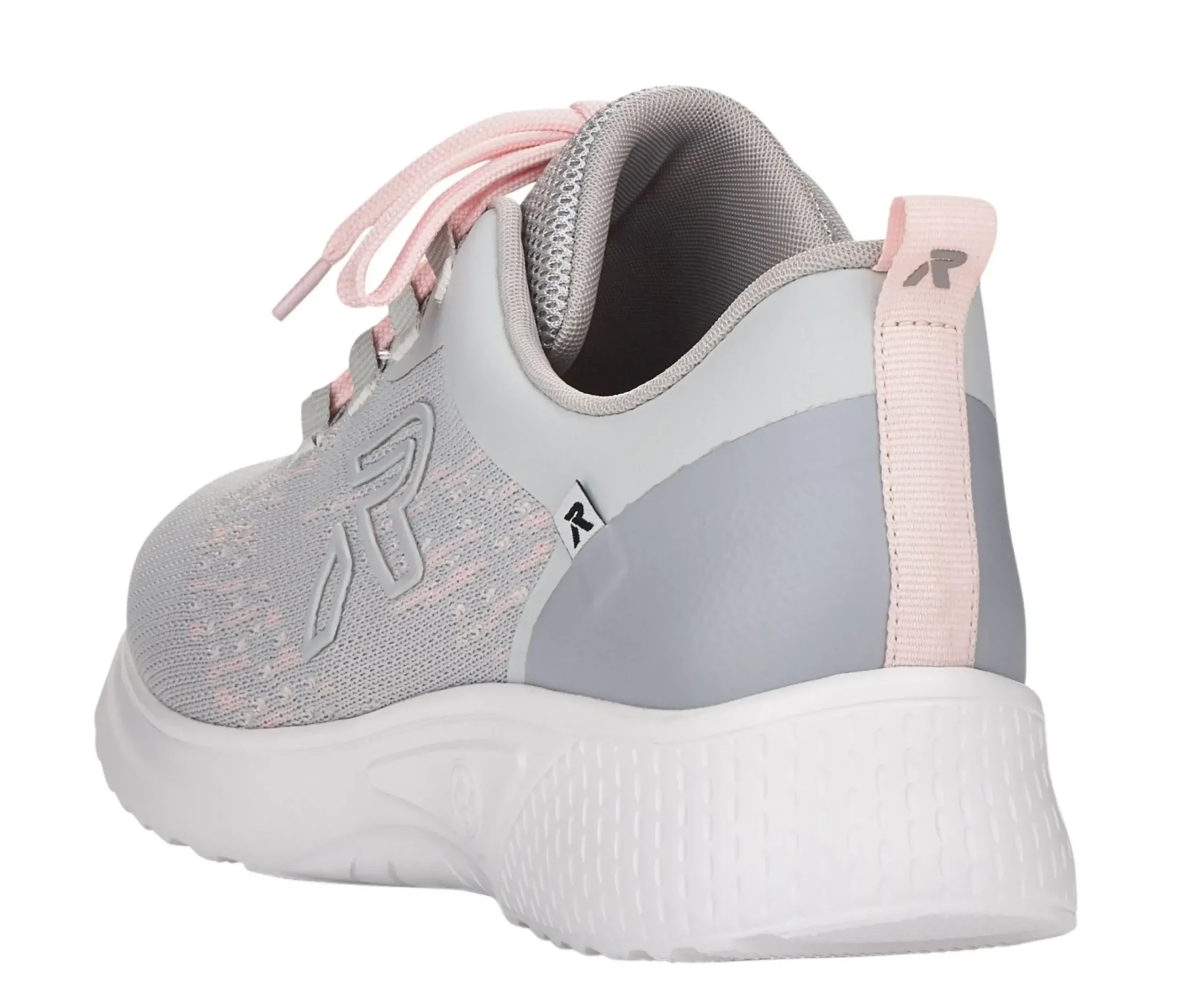 R EVOLUTION Knitup169 Grey Lace-Up Walking Shoe