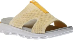R EVOLUTION Knitup181 Pastel Yellow Slide Sandal