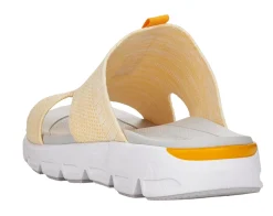 R EVOLUTION Knitup181 Pastel Yellow Slide Sandal