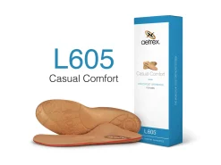 New Aetrex L605 Men's Casual Comfort Orthotics With Metatarsal Support