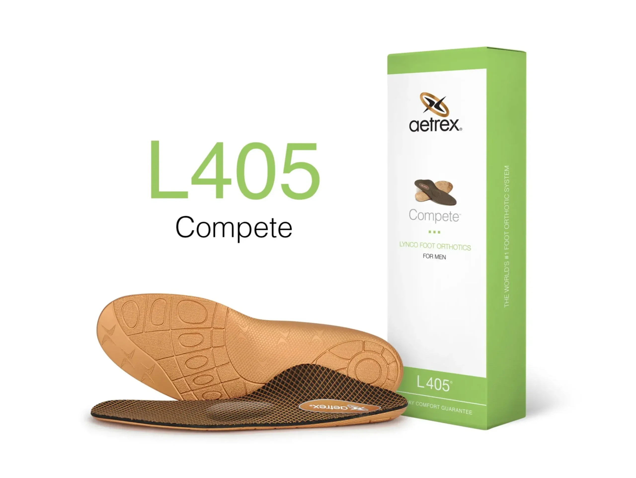 Best Aetrex L405 Men's Compete Orthotics With Metatarsal Support