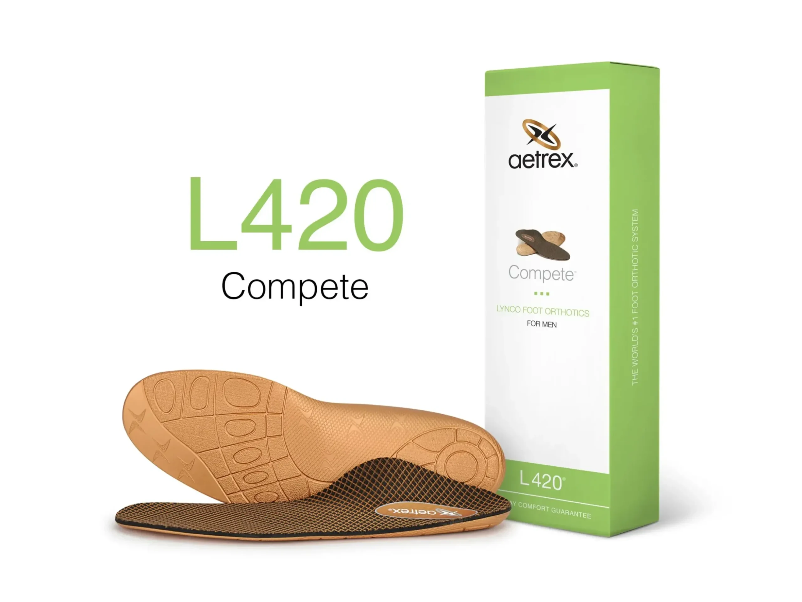 Online Aetrex L420 Men's Compete Posted Orthotics