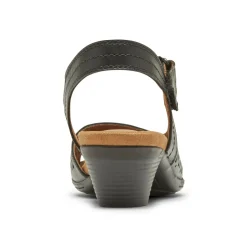 Discount Cobb Hill Laurel Black Perforated Sandal