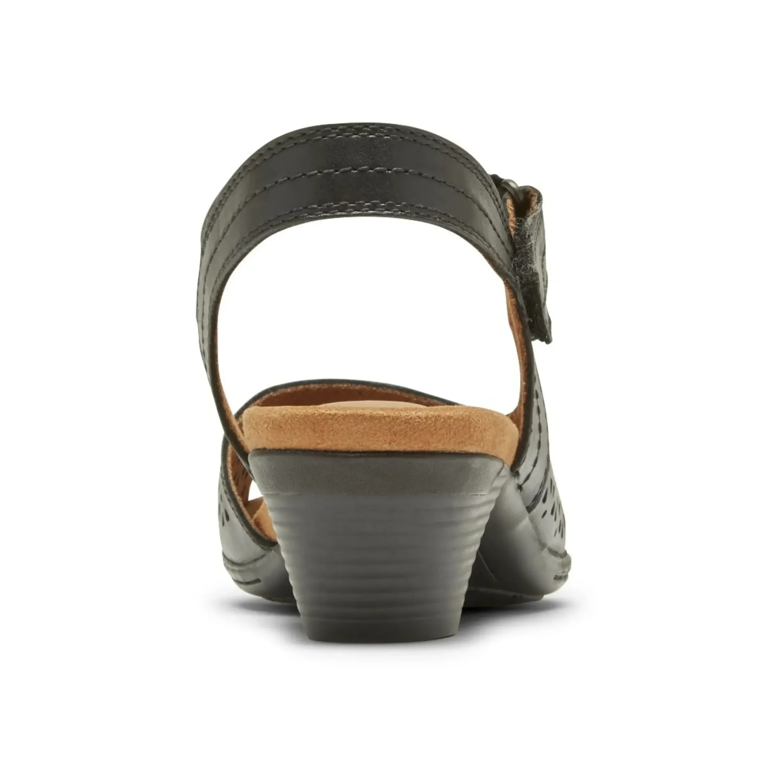 Discount Cobb Hill Laurel Black Perforated Sandal