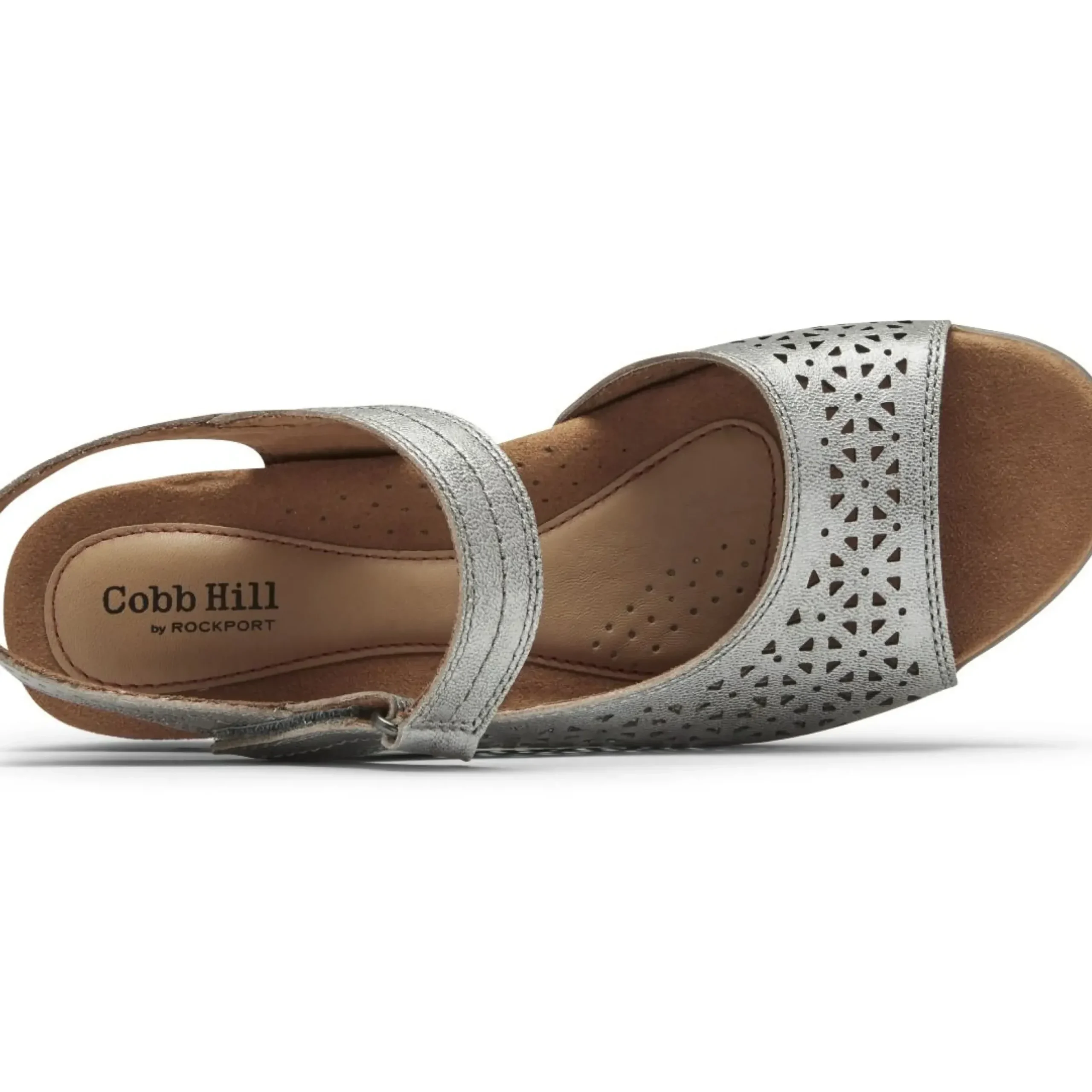 Discount Cobb Hill Laurel Metallic Perforated Sandal
