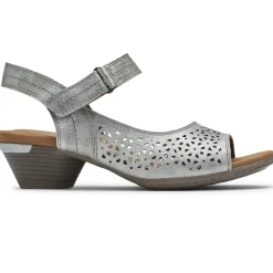 Discount Cobb Hill Laurel Metallic Perforated Sandal