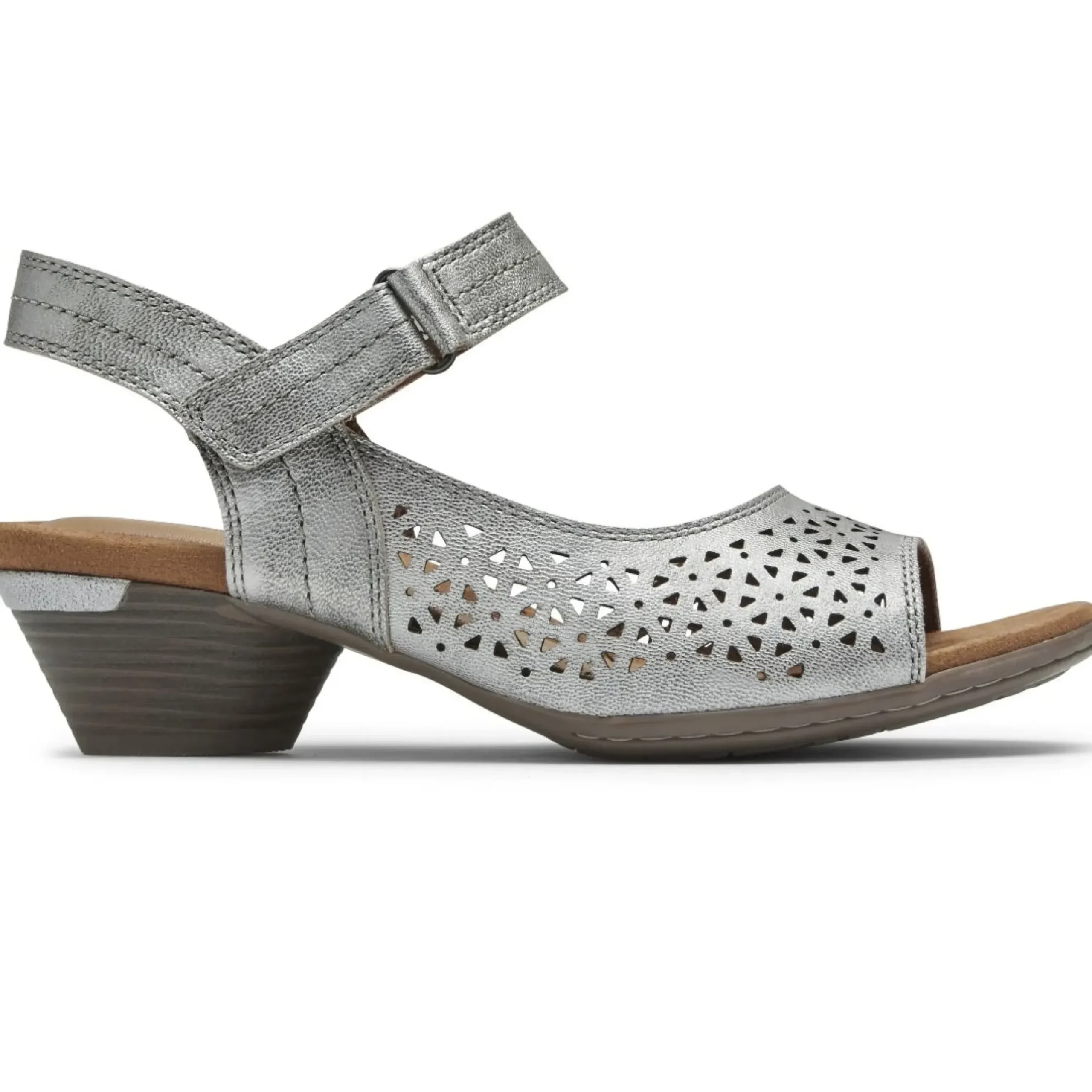 Discount Cobb Hill Laurel Metallic Perforated Sandal