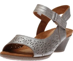 Discount Cobb Hill Laurel Metallic Perforated Sandal