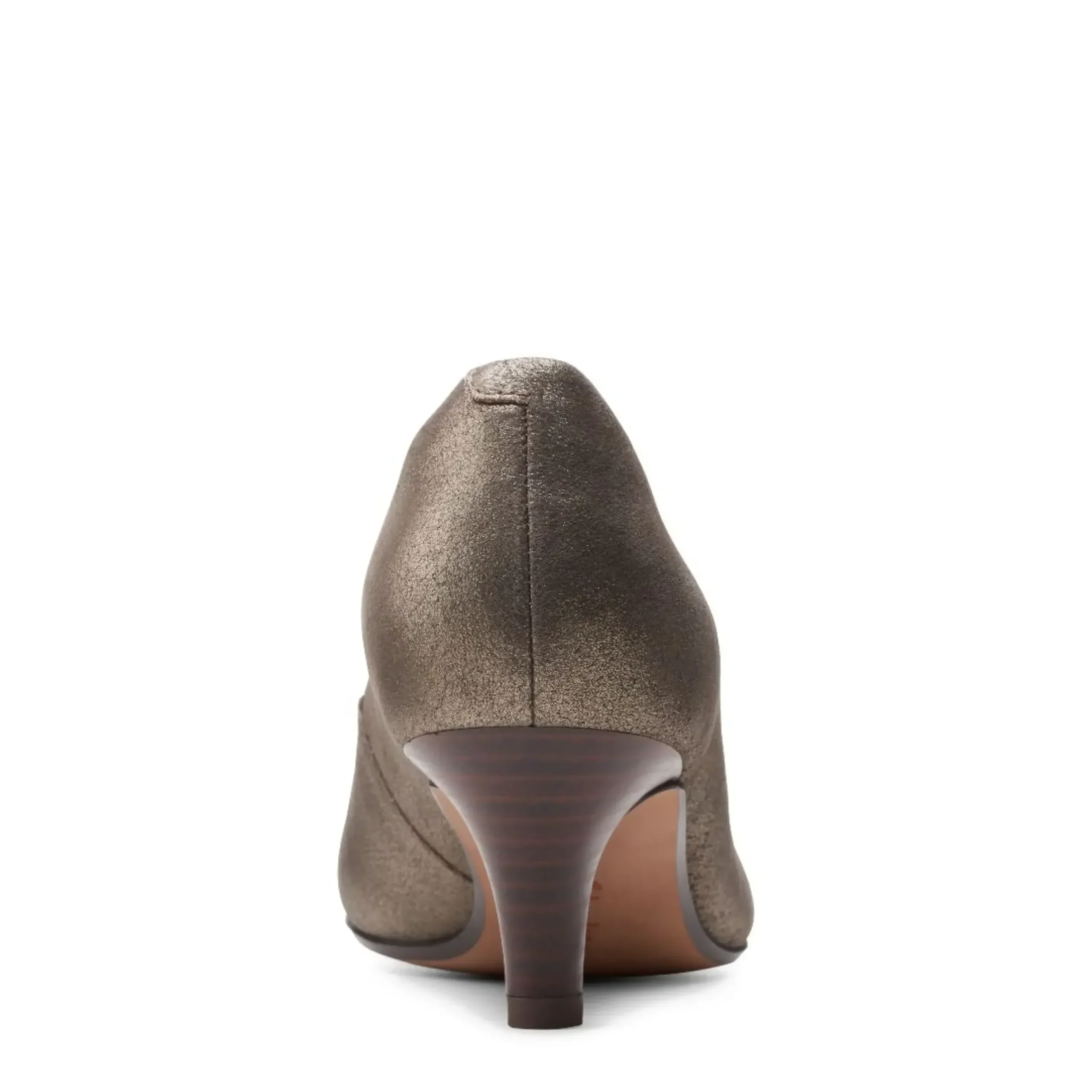 Online Clarks Linvale Jerica Metallic Leather Pump